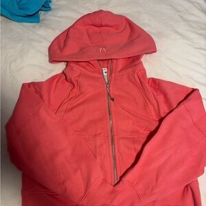 Lululemon Coral Pink Full Zip Scuba
